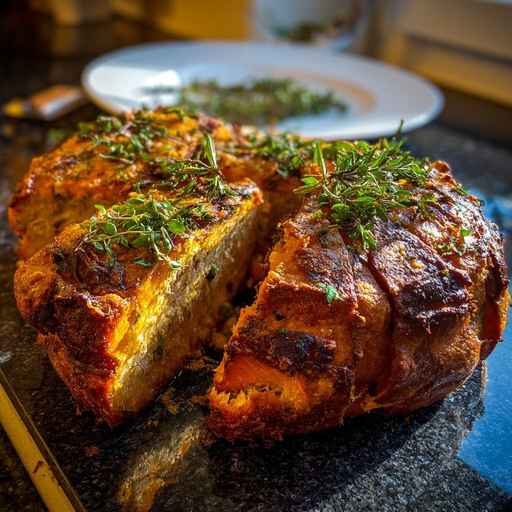 Kürbis-Ofenbraten mit Kräutern