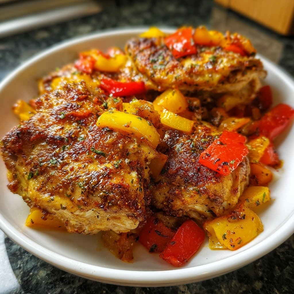 Hähnchenbrust mit Paprika