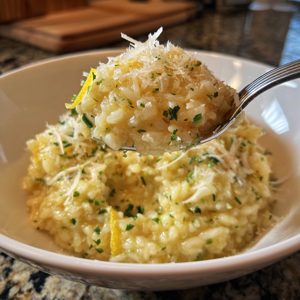 Risotto mit Zitrone und Parmesan